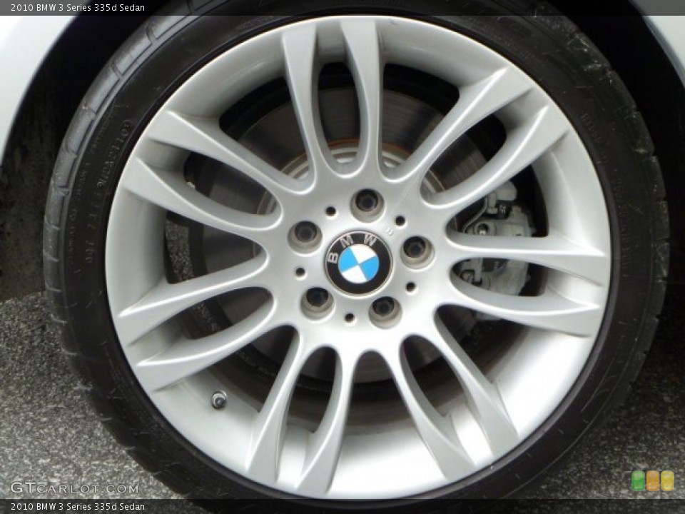 2010 BMW 3 Series 335d Sedan Wheel and Tire Photo #52026468
