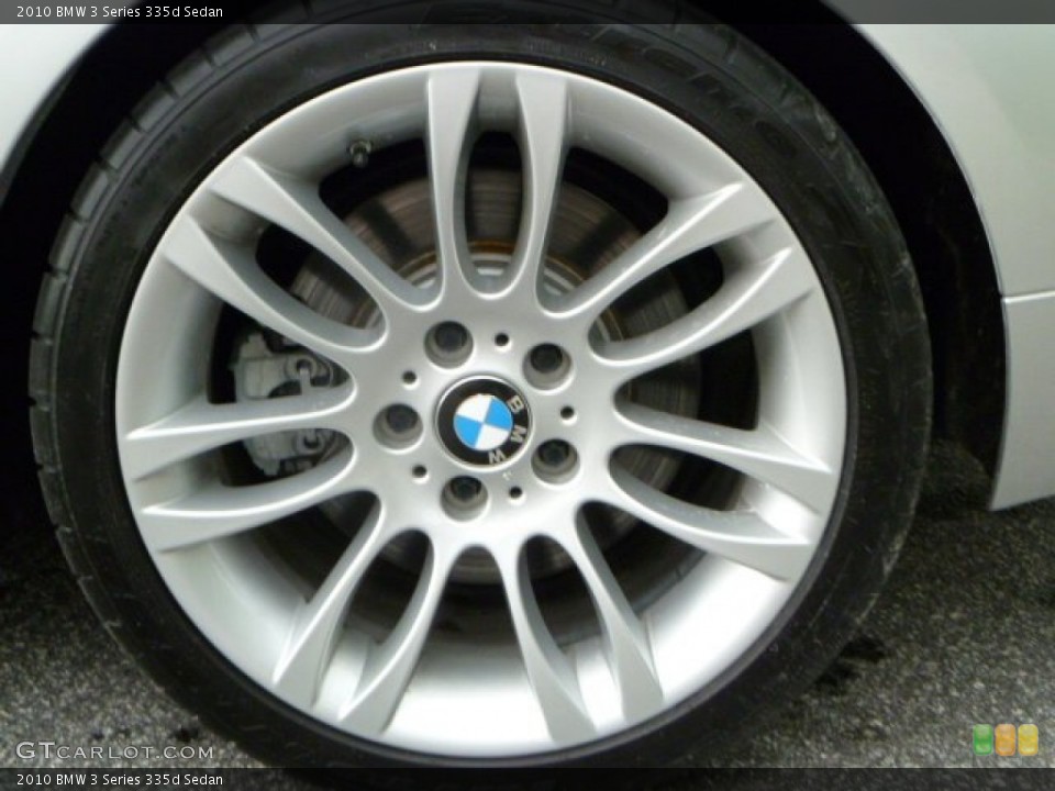 2010 BMW 3 Series 335d Sedan Wheel and Tire Photo #52026495