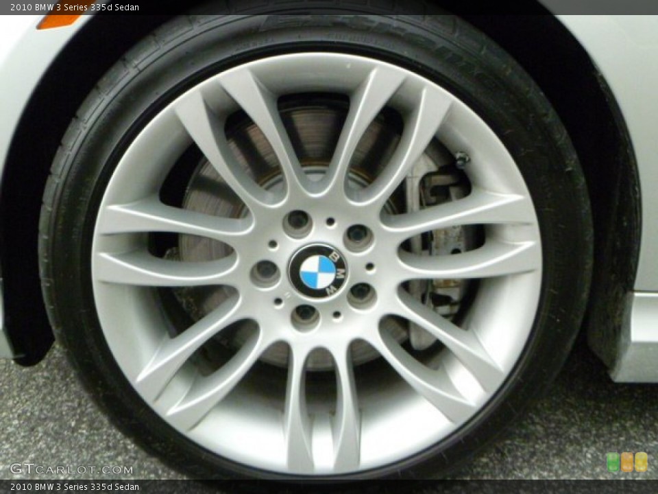 2010 BMW 3 Series 335d Sedan Wheel and Tire Photo #52026510