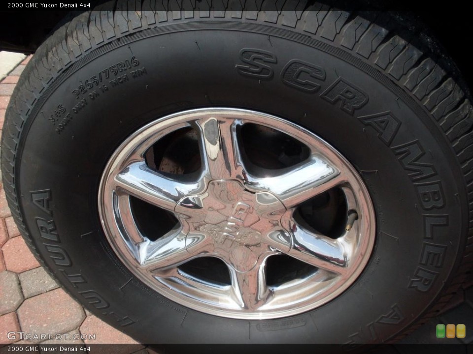 2000 GMC Yukon Denali 4x4 Wheel and Tire Photo #52030632