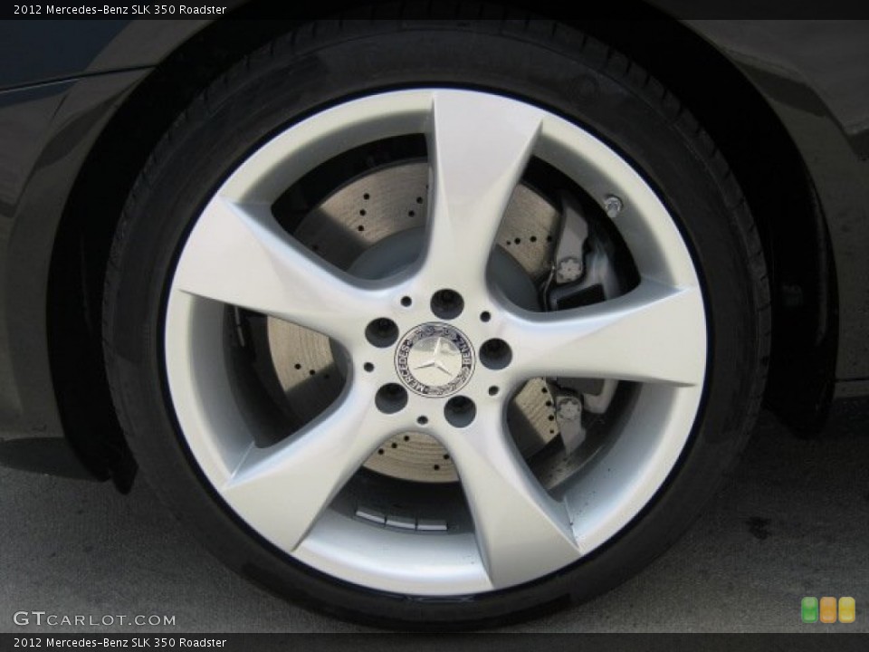 2012 Mercedes-Benz SLK 350 Roadster Wheel and Tire Photo #52032840