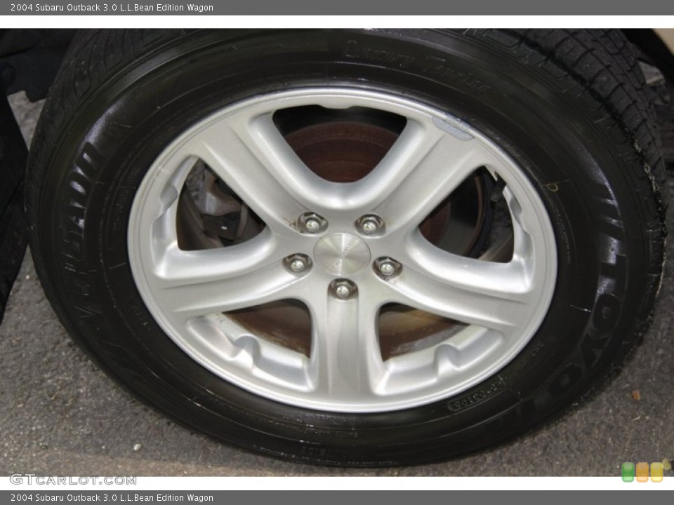 2004 Subaru Outback 3.0 L.L.Bean Edition Wagon Wheel and Tire Photo #52043783