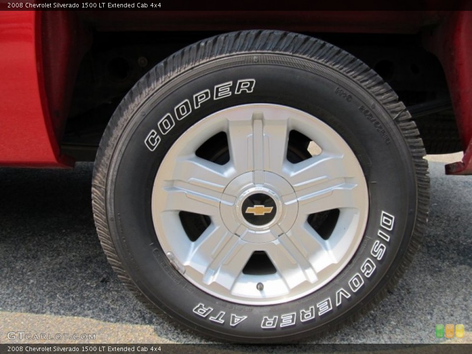2008 Chevrolet Silverado 1500 LT Extended Cab 4x4 Wheel and Tire Photo #52054895