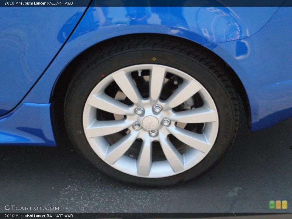 2010 Mitsubishi Lancer RALLIART AWD Wheel and Tire Photo #52062923
