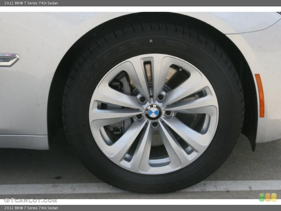 2012 BMW 7 Series 740i Sedan Wheel and Tire Photo #52085315