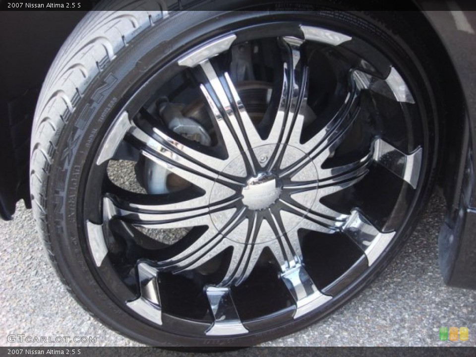 2007 Nissan Altima Custom Wheel and Tire Photo #52088141