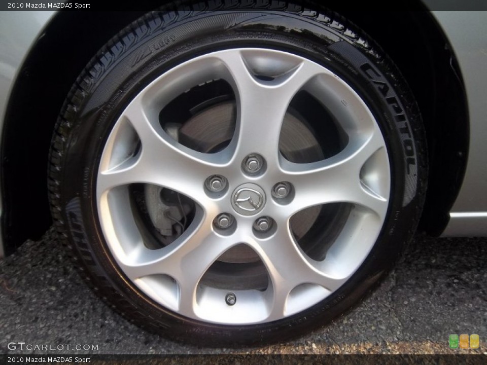 2010 Mazda MAZDA5 Sport Wheel and Tire Photo #52094750