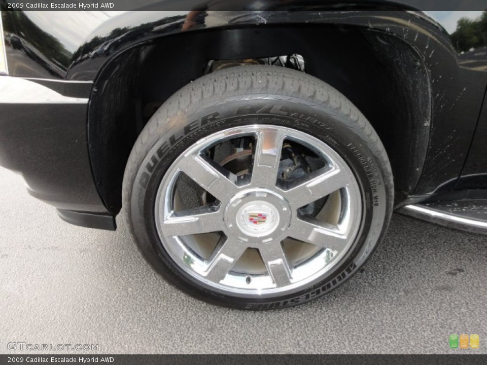 2009 Cadillac Escalade Hybrid AWD Wheel and Tire Photo #52096439