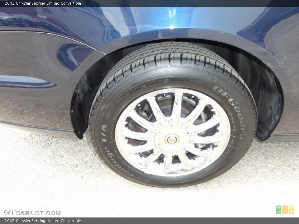 2002 Chrysler Sebring Limited Convertible Wheel and Tire Photo #52102862