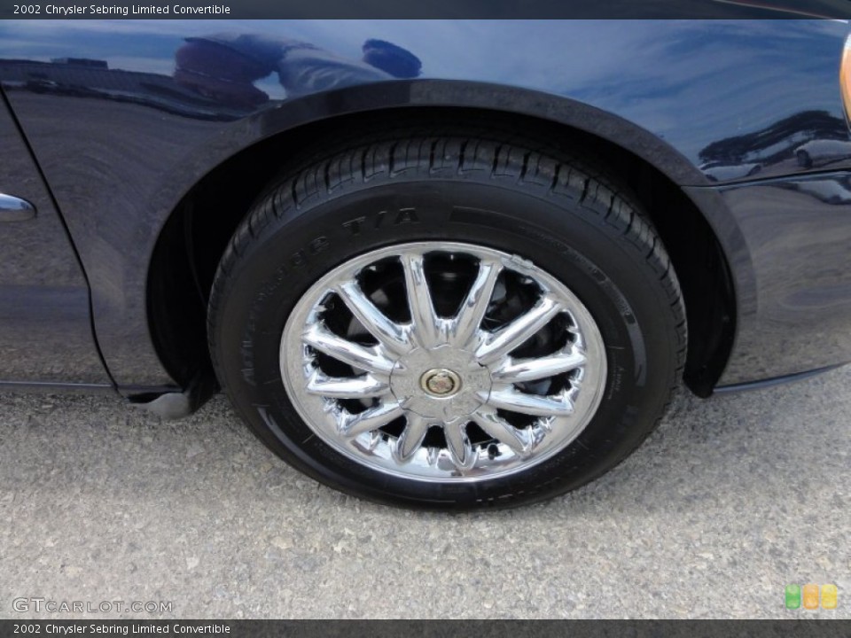 2002 Chrysler Sebring Limited Convertible Wheel and Tire Photo #52102880