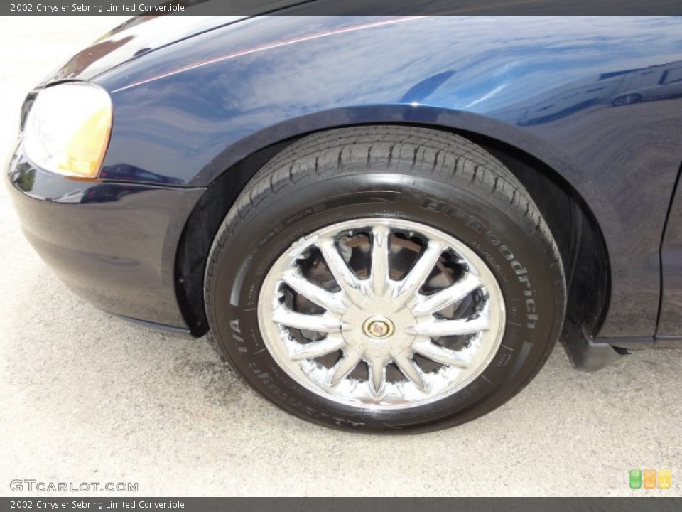 2002 Chrysler Sebring Limited Convertible Wheel and Tire Photo #52102964