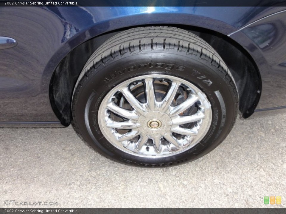 2002 Chrysler Sebring Limited Convertible Wheel and Tire Photo #52102979