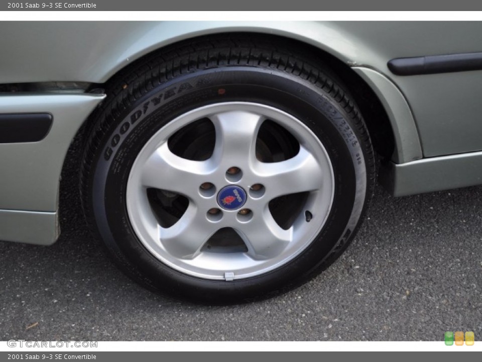 2001 Saab 9-3 SE Convertible Wheel and Tire Photo #52110779