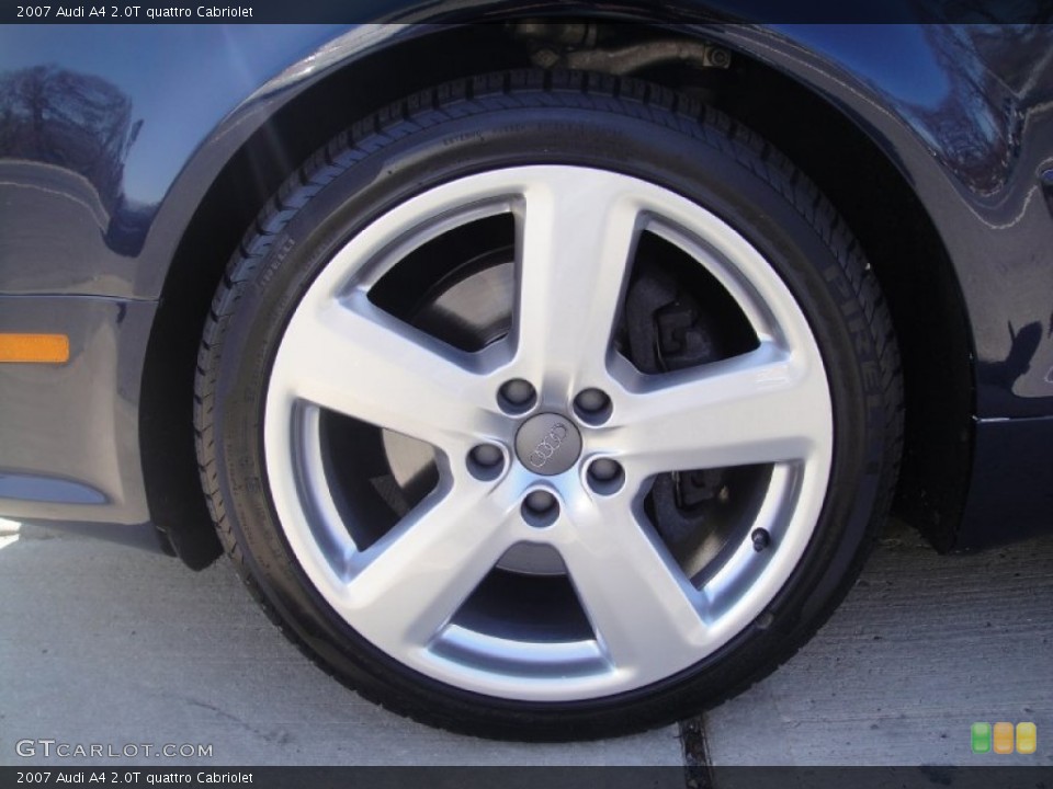 2007 Audi A4 2.0T quattro Cabriolet Wheel and Tire Photo #52114789