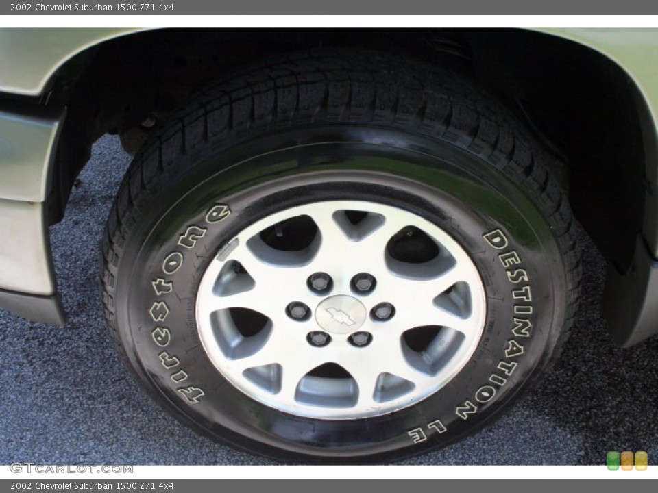 2002 Chevrolet Suburban 1500 Z71 4x4 Wheel and Tire Photo #52121470