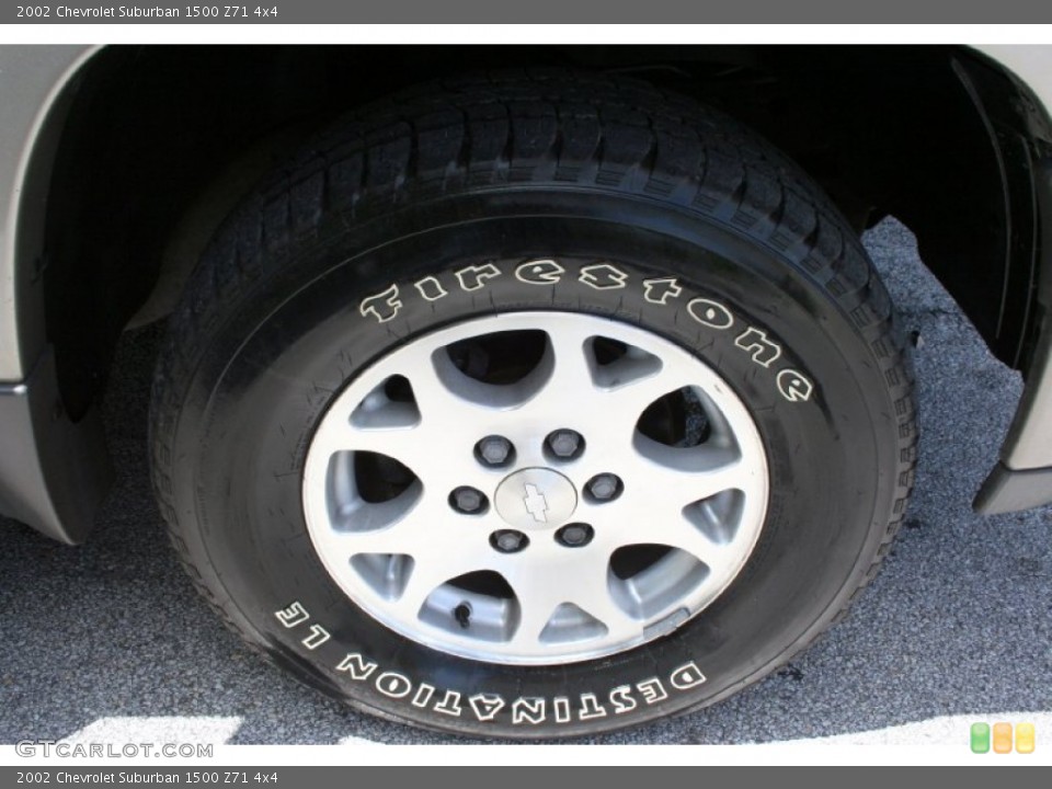 2002 Chevrolet Suburban 1500 Z71 4x4 Wheel and Tire Photo #52121485