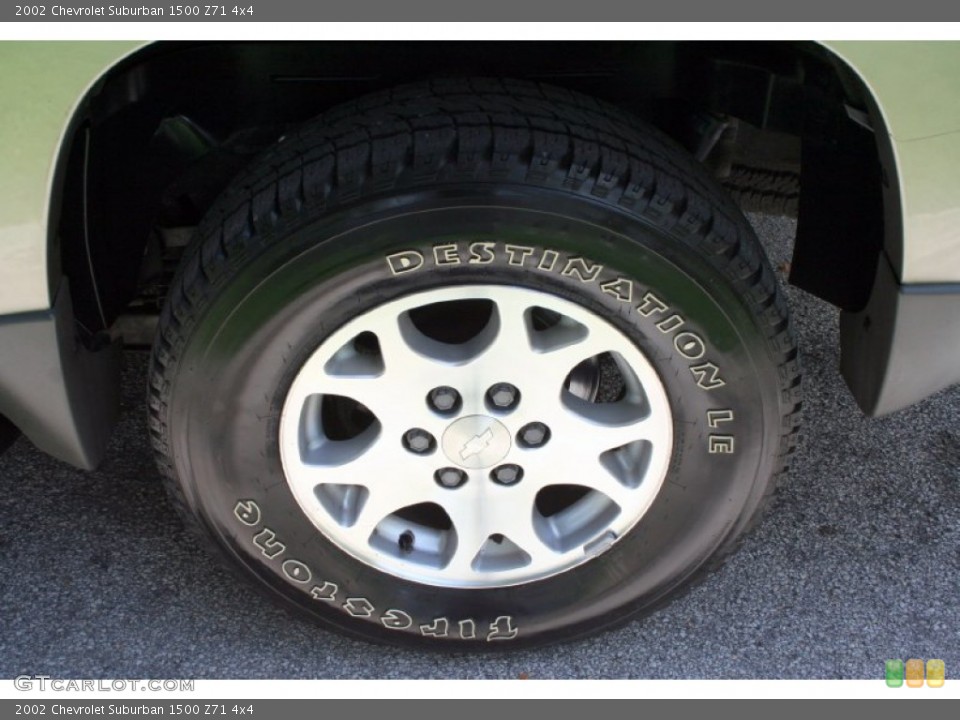 2002 Chevrolet Suburban 1500 Z71 4x4 Wheel and Tire Photo #52121518