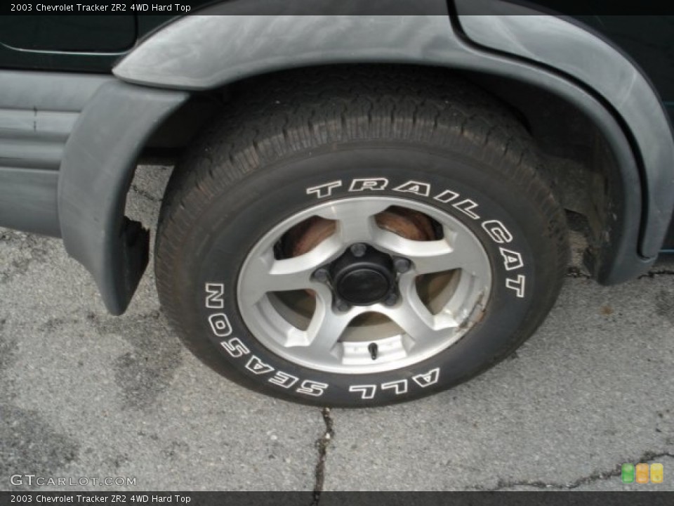 2003 Chevrolet Tracker ZR2 4WD Hard Top Wheel and Tire Photo #52123399