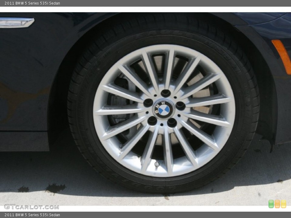 2011 BMW 5 Series 535i Sedan Wheel and Tire Photo #52123501