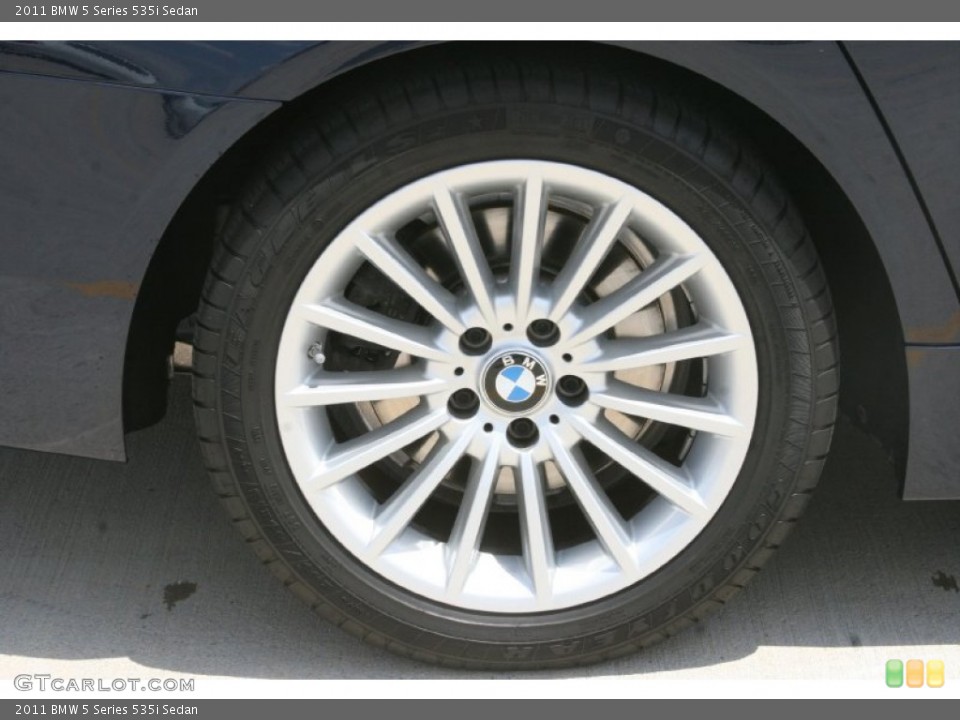 2011 BMW 5 Series 535i Sedan Wheel and Tire Photo #52123513