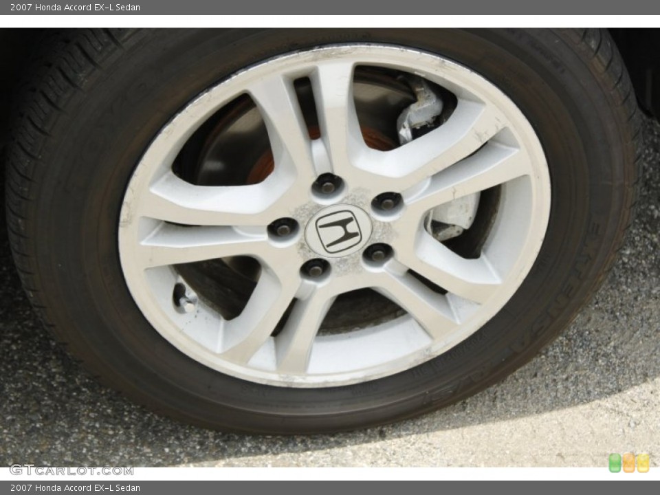 2007 Honda Accord EX-L Sedan Wheel and Tire Photo #52123972