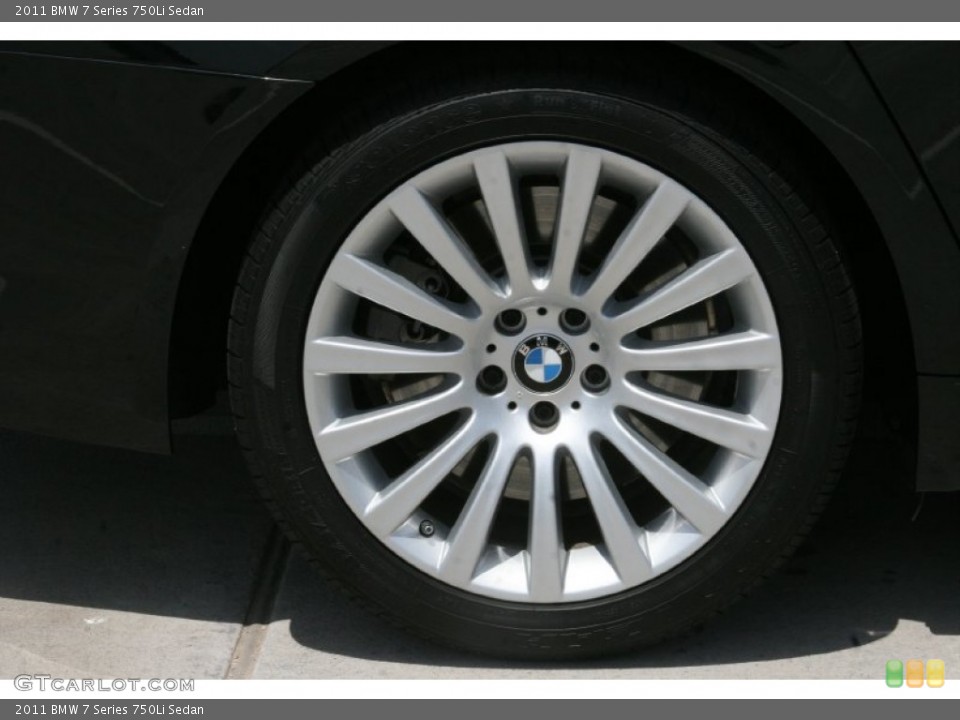 2011 BMW 7 Series 750Li Sedan Wheel and Tire Photo #52124143