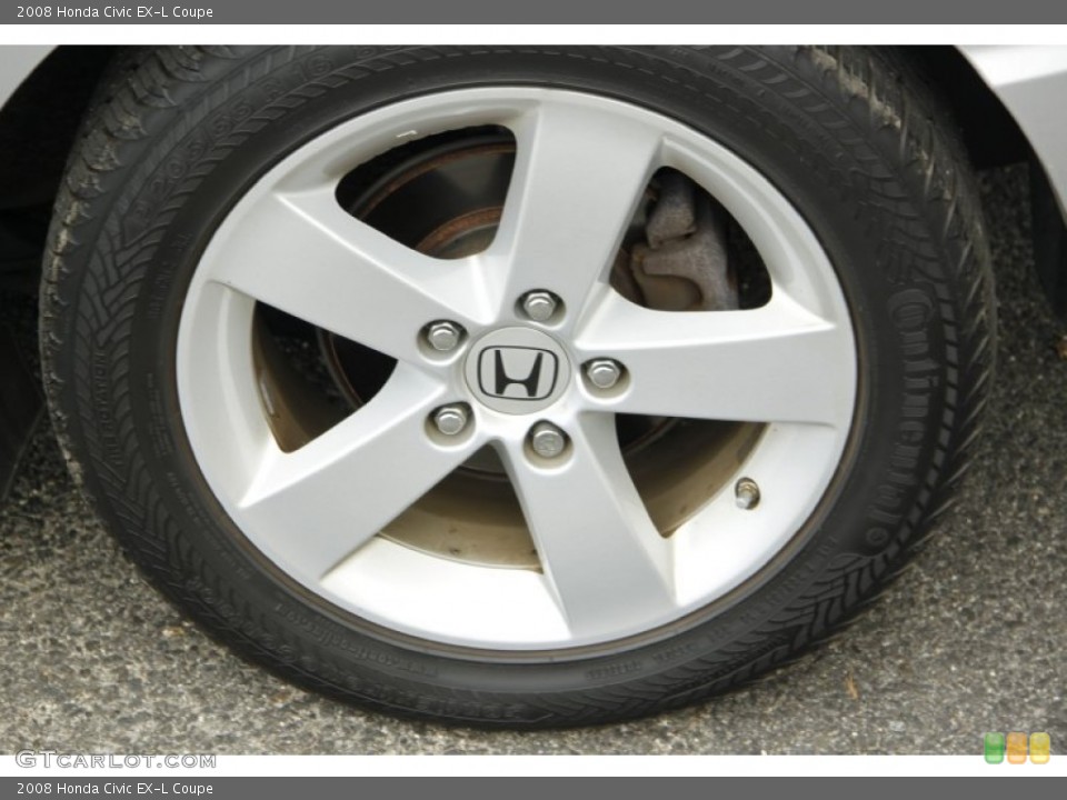 2008 Honda Civic EX-L Coupe Wheel and Tire Photo #52125097