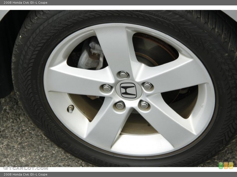 2008 Honda Civic EX-L Coupe Wheel and Tire Photo #52125115