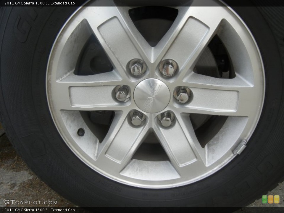 2011 GMC Sierra 1500 SL Extended Cab Wheel and Tire Photo #52140364