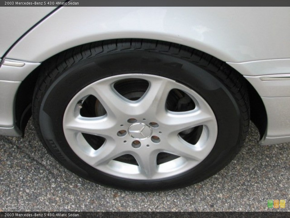 2003 Mercedes-Benz S 430 4Matic Sedan Wheel and Tire Photo #52142674