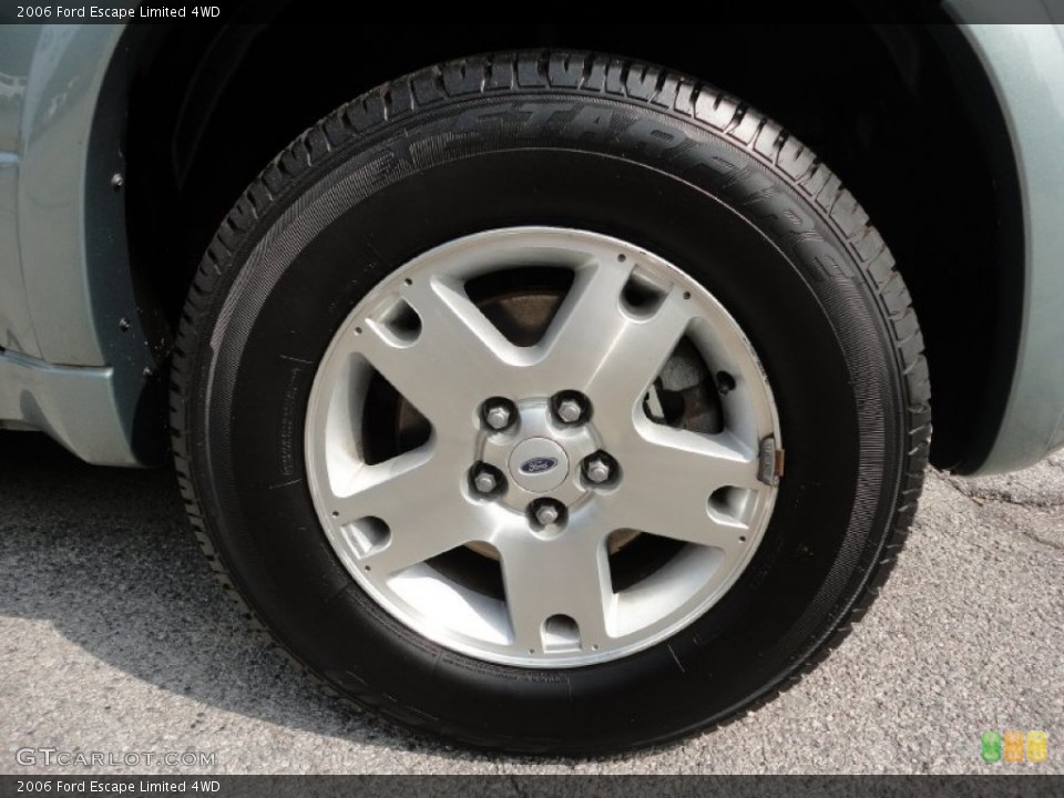 2006 Ford Escape Limited 4WD Wheel and Tire Photo #52146607