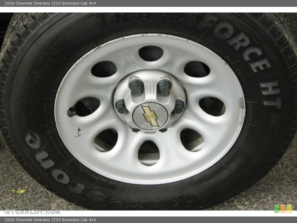 2009 Chevrolet Silverado 1500 Extended Cab 4x4 Wheel and Tire Photo #52155798