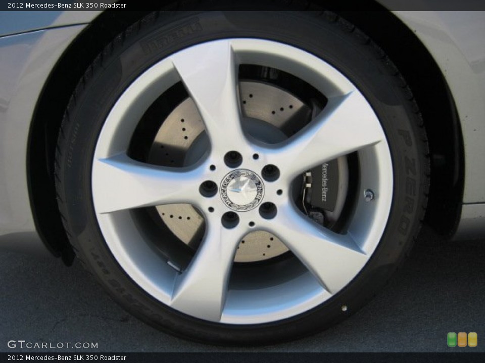 2012 Mercedes-Benz SLK 350 Roadster Wheel and Tire Photo #52164958