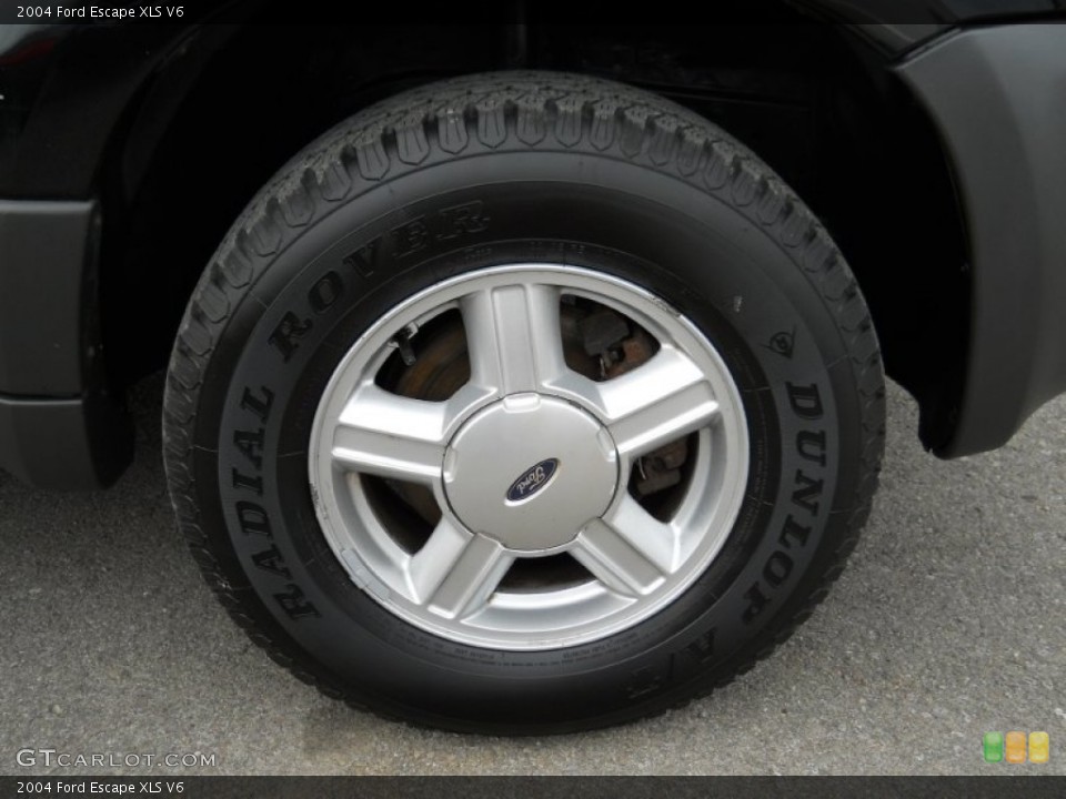 2004 Ford Escape XLS V6 Wheel and Tire Photo #52165720
