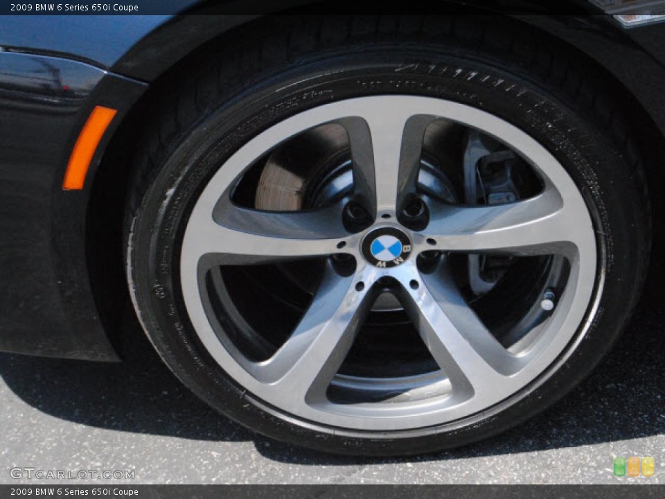 2009 BMW 6 Series 650i Coupe Wheel and Tire Photo #52165993