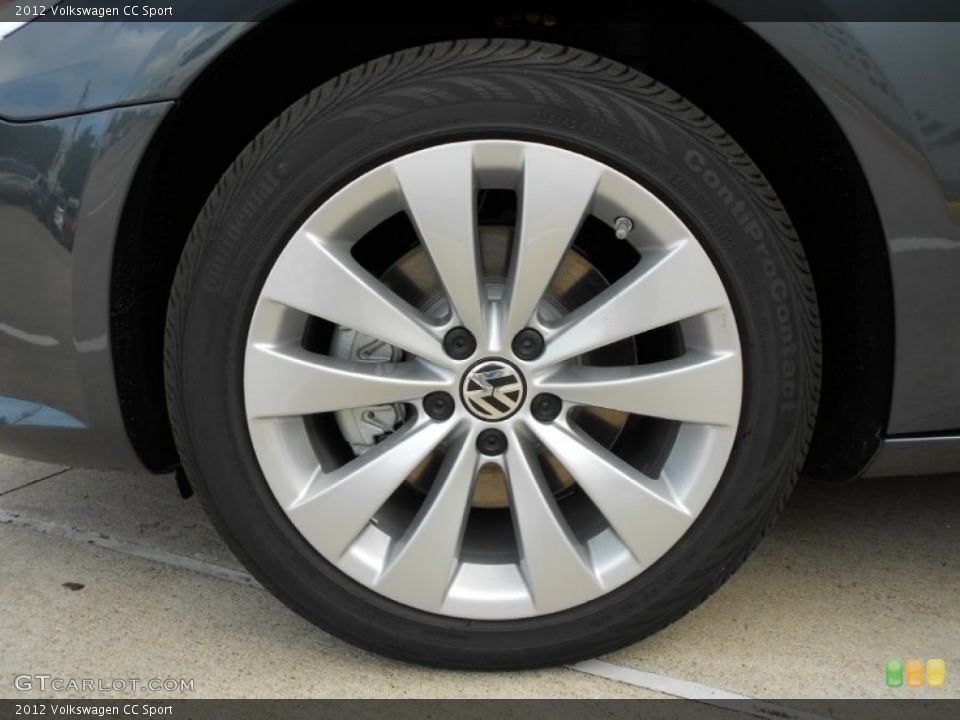 2012 Volkswagen CC Sport Wheel and Tire Photo #52176646