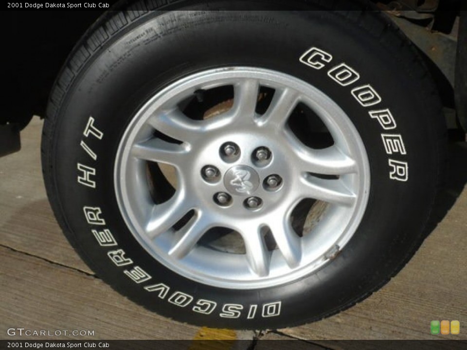 2001 Dodge Dakota Sport Club Cab Wheel and Tire Photo #52180249