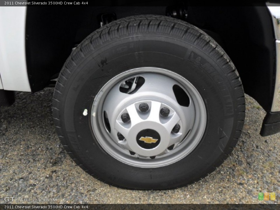 2011 Chevrolet Silverado 3500HD Crew Cab 4x4 Wheel and Tire Photo #52197439