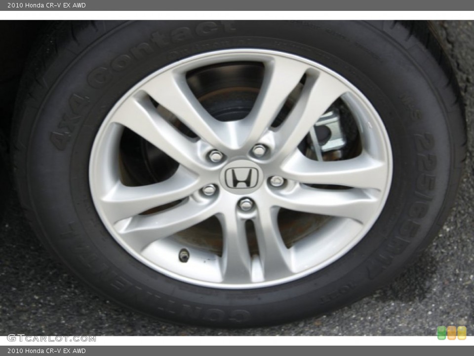 2010 Honda CR-V EX AWD Wheel and Tire Photo #52205572