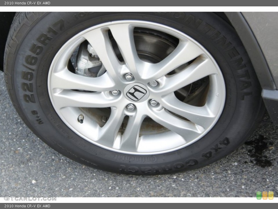 2010 Honda CR-V EX AWD Wheel and Tire Photo #52205590