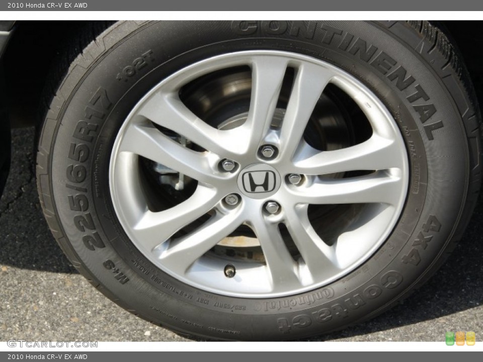2010 Honda CR-V EX AWD Wheel and Tire Photo #52205605