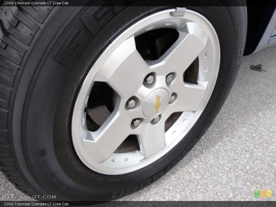 2009 Chevrolet Colorado LT Crew Cab Wheel and Tire Photo #52223206
