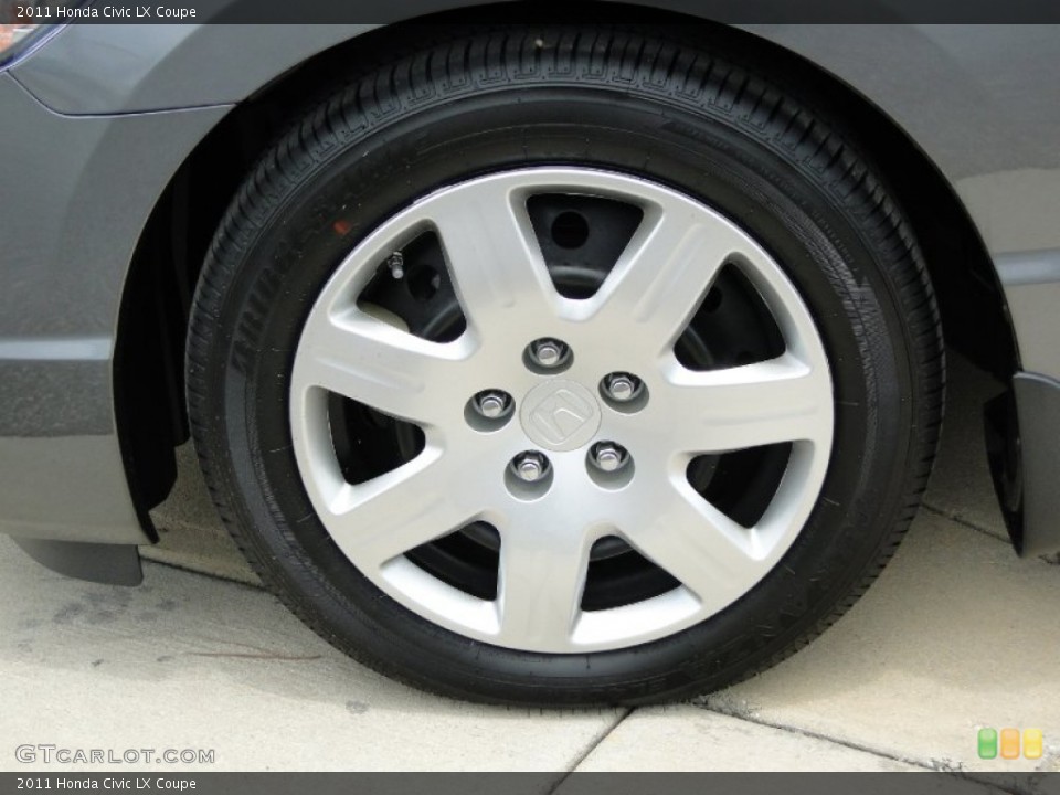2011 Honda Civic LX Coupe Wheel and Tire Photo #52225102