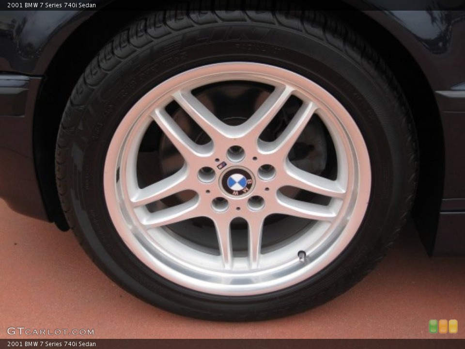 2001 BMW 7 Series 740i Sedan Wheel and Tire Photo #52233457