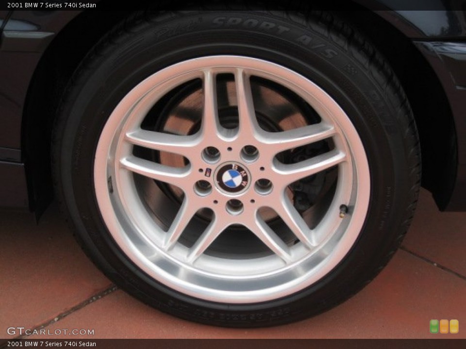 2001 BMW 7 Series 740i Sedan Wheel and Tire Photo #52233472