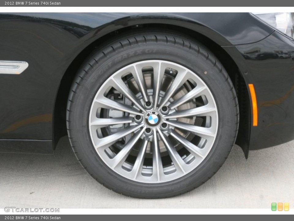 2012 BMW 7 Series 740i Sedan Wheel and Tire Photo #52234966