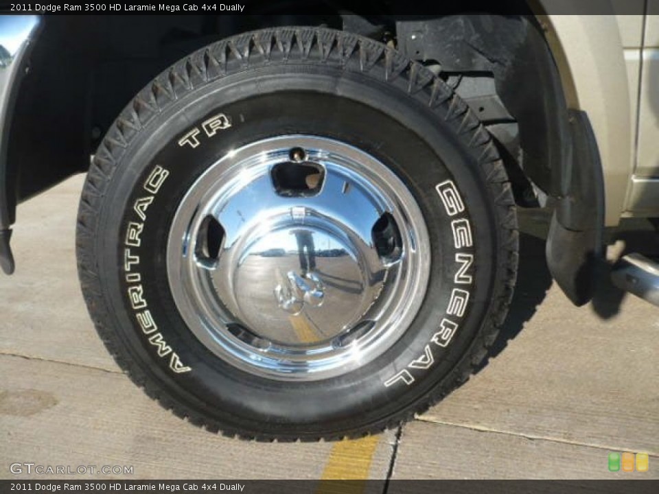 2011 Dodge Ram 3500 HD Laramie Mega Cab 4x4 Dually Wheel and Tire Photo #52234972