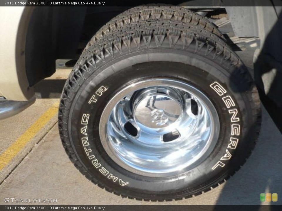 2011 Dodge Ram 3500 HD Laramie Mega Cab 4x4 Dually Wheel and Tire Photo #52234987