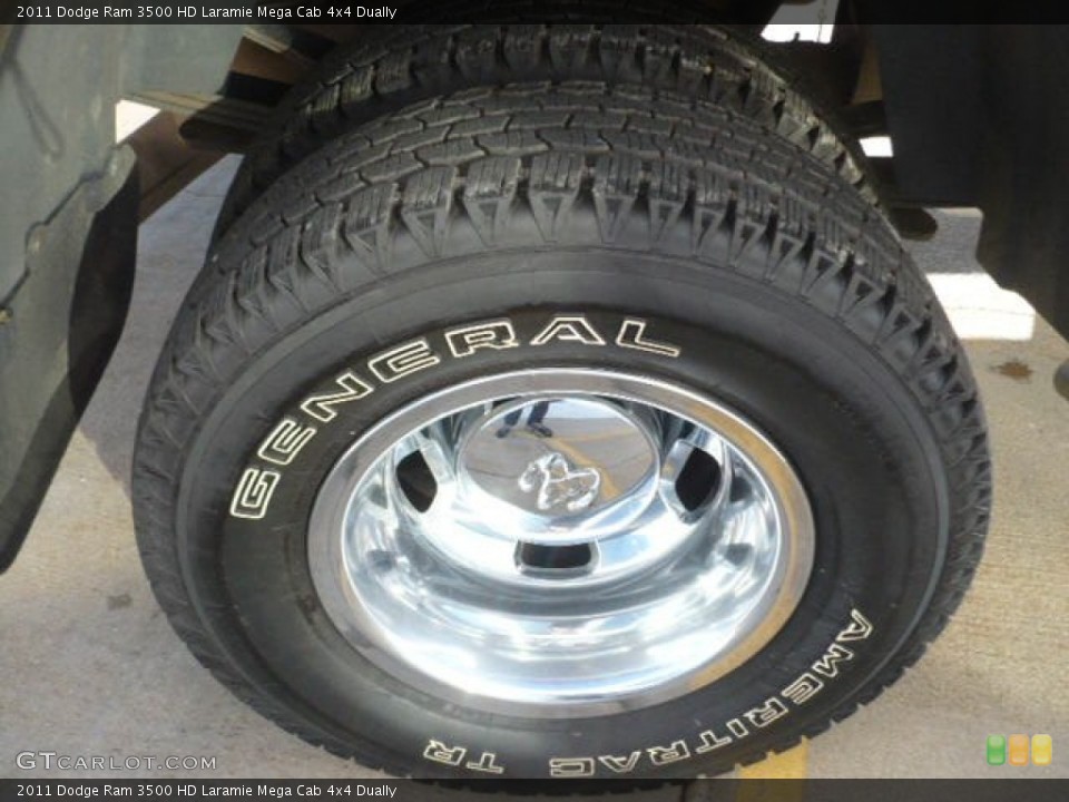 2011 Dodge Ram 3500 HD Laramie Mega Cab 4x4 Dually Wheel and Tire Photo #52234999