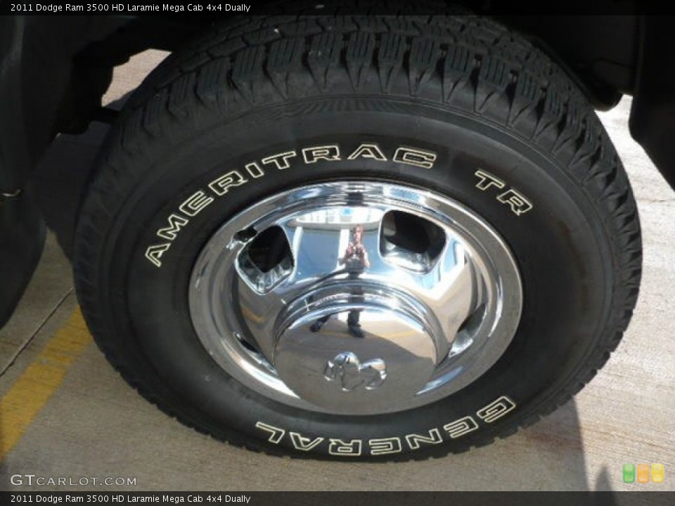 2011 Dodge Ram 3500 HD Laramie Mega Cab 4x4 Dually Wheel and Tire Photo #52235014